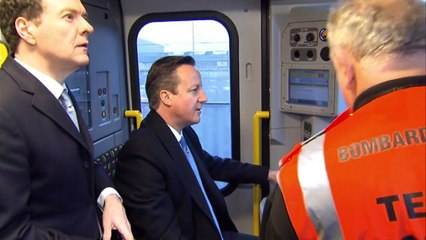 PM tries his hand at being a train driver