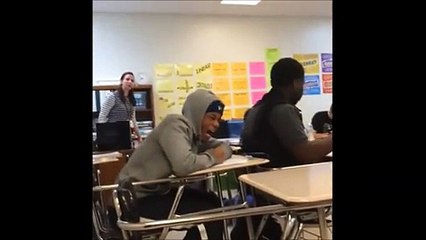 Shut Up! Teacher Has Epic Meltdown While Student Can't Stop Laughing hehe