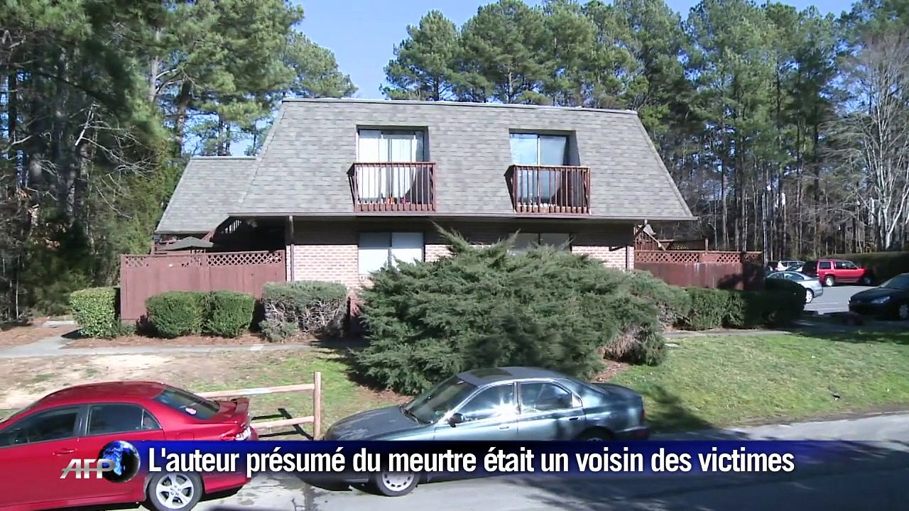 Etats-Unis: trois étudiants musulmans abattus