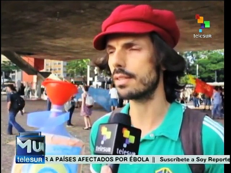 Brasileños protestan ante la falta de agua; acusan al gobierno de eso