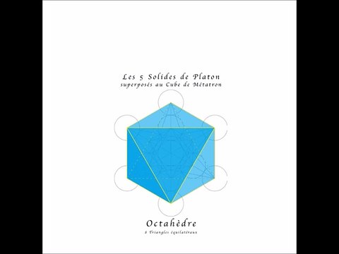 Les 5 solides de Platon dans le cube de Métatron
