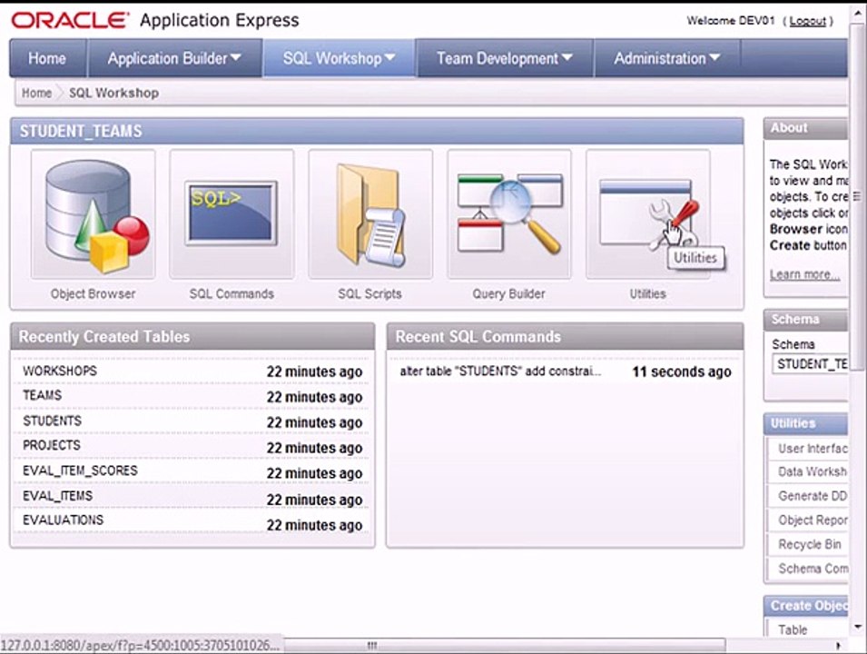 Oracle APEX Lecture (06 of 20) - Import data using tools in SQL Workshop