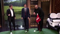 Partie de golf non conventionnelle entre Hugh Grant, Charles Barkley et Jimmy Fallon