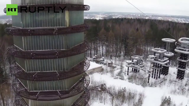 Drone da Ruptly filma pela primeira vez gerador de energia com tecnologia russa: A torre Tesla!