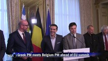 Greek PM meets Belgium PM ahead of EU summit