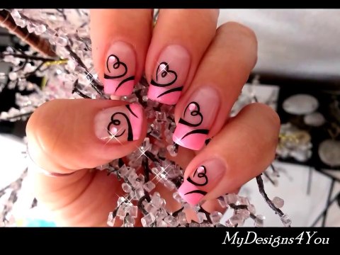 Cute Hearts ♥ Valentines Day Nail Designs