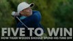 5TW: How Tiger Woods should spend his time off