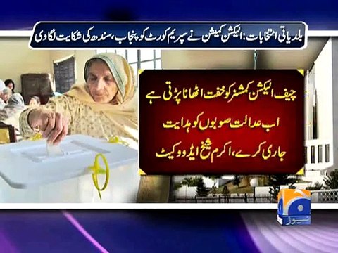 CJ assails Sindh, Punjab govts over delay in local bodies polls-Geo Reports-12 Feb 2015