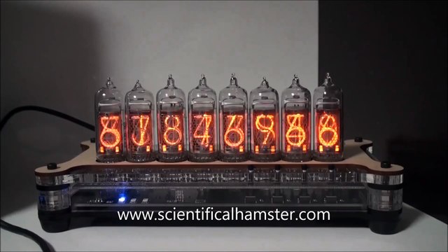 ８管仕様ニキシー管時計 NIXIE CLOCK Extreme