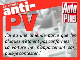 Plaques pas en règle, qui paie l’amende ?