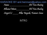 DIL TERA AASHIQ KARAOKE DUETS-DIL TERA AASHIQ