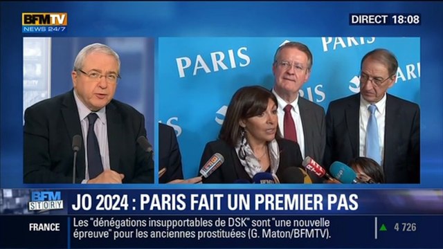 BFM Story: JO 2024 (1/2): Paris fait un premier pas vers une candidature , Jean-Paul Huchon - 12/02