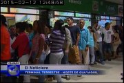 Actividades en Terminal Terreste por inicio de feriado