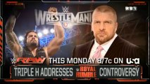 RTL9 RAW TRIPLE H ADRESSES LA CONTREVER AU ROYAL RUMBLE