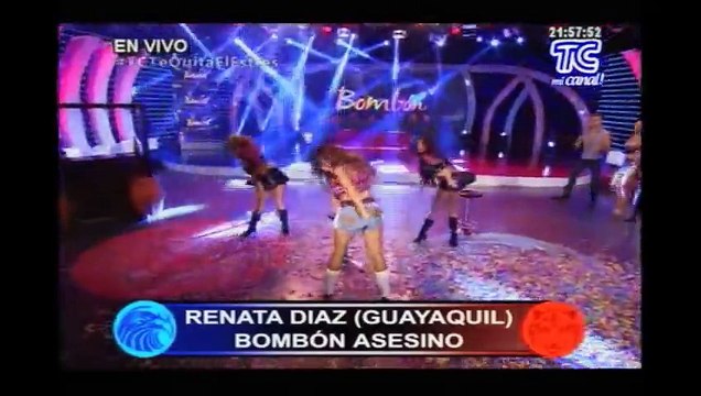 Atrevidos: Renata Díaz sorprendió en el Bombón Asesino .