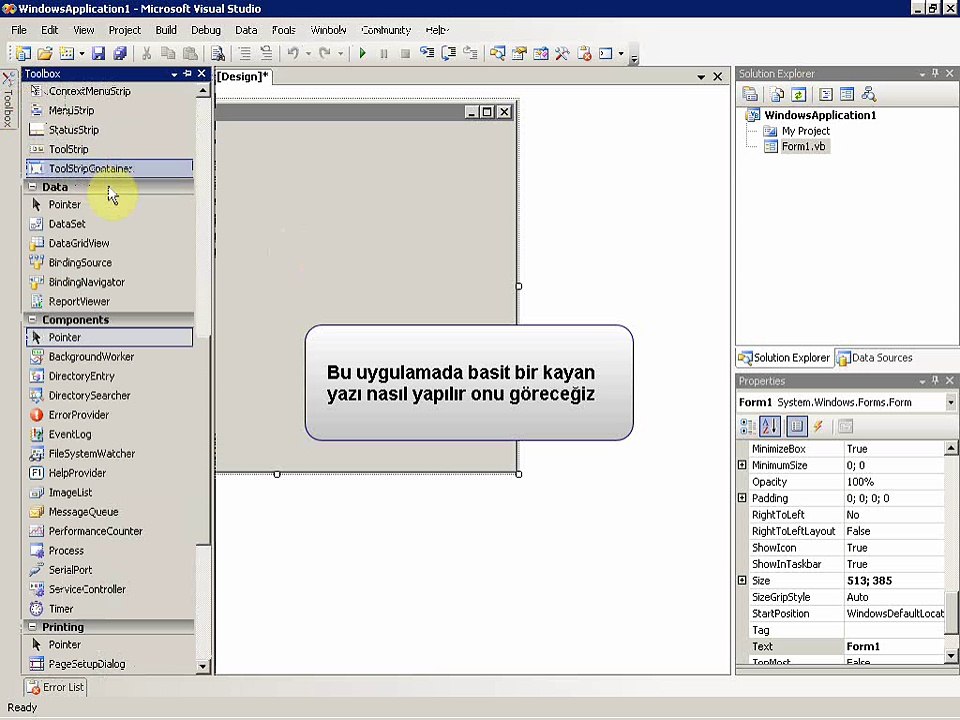 Marque Text with VB.Net