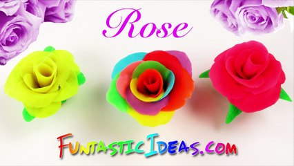 Play Doh Rose/Rainbow Rose - How to Tutorial