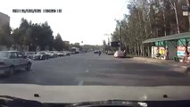 Biker Flipped Over Car