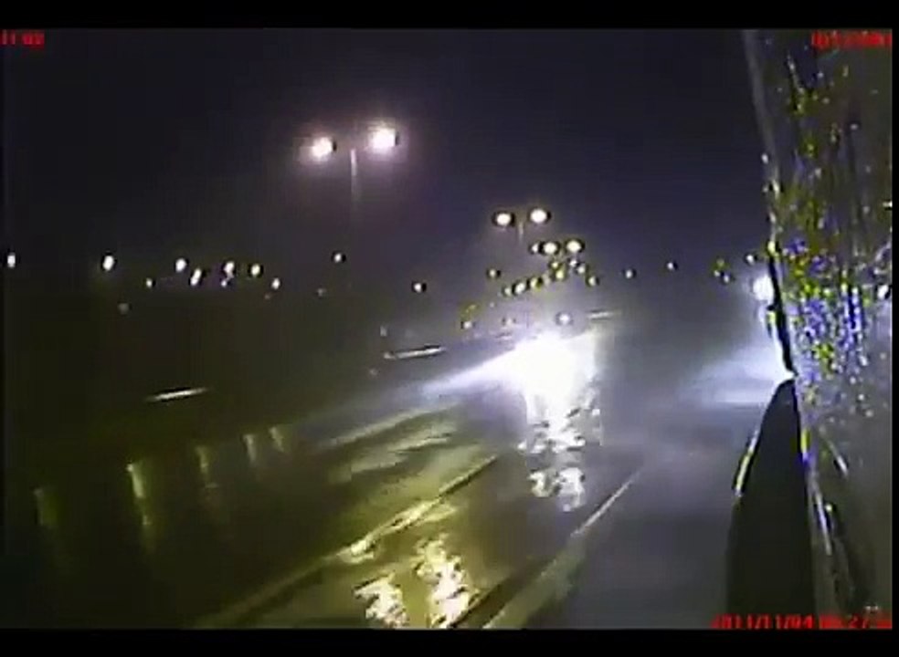Car and Trucks Collide