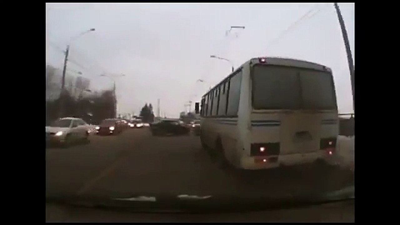 Car Crashes into Bus and Car