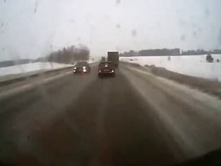 Car Crashes into multiple vehicles