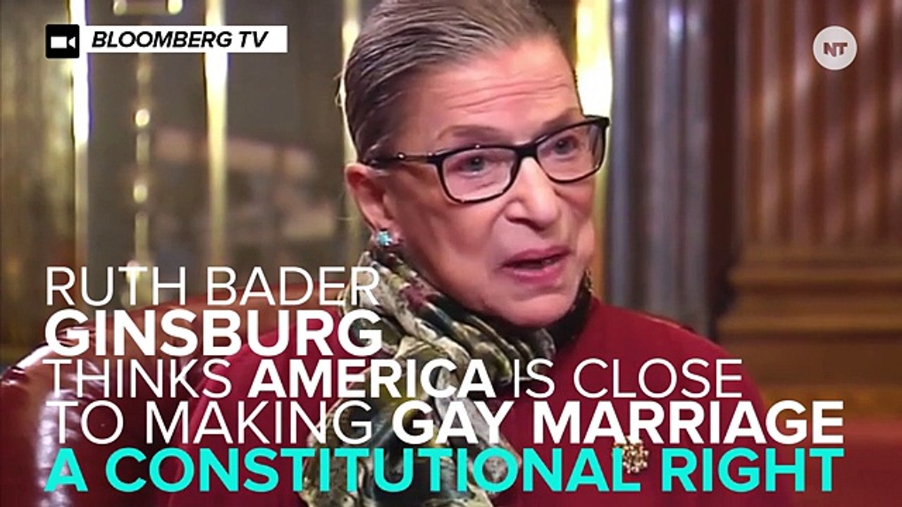 Notorious RBG Says We're Close To Accepting Same-Sex Marriage