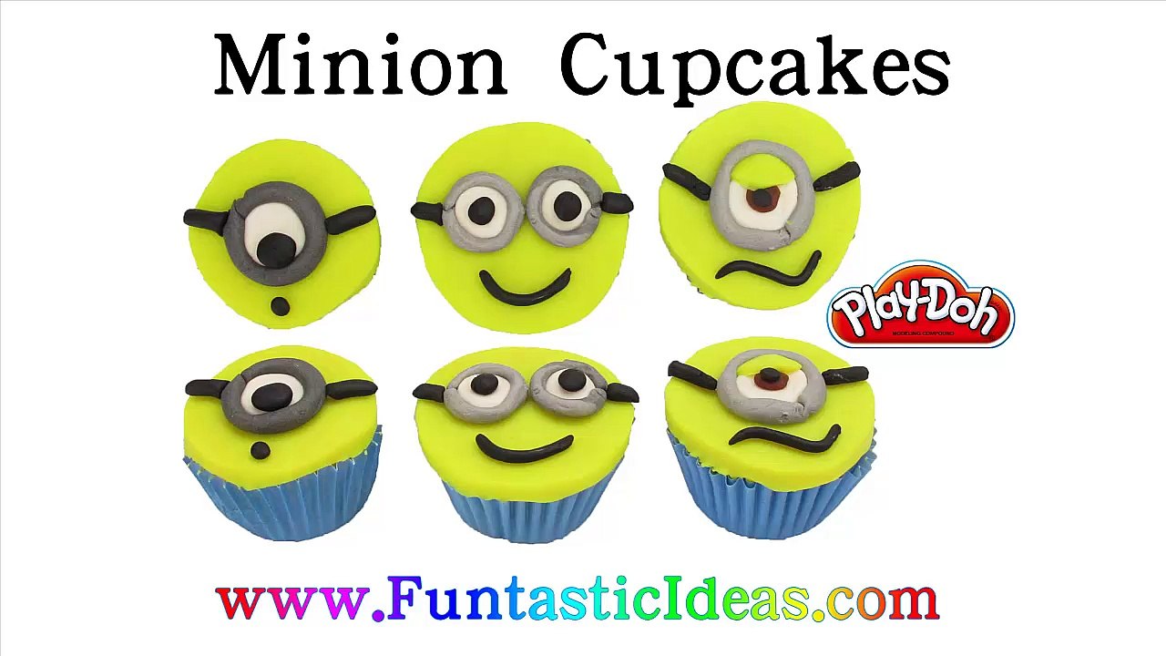Play Doh Minion Cupcake