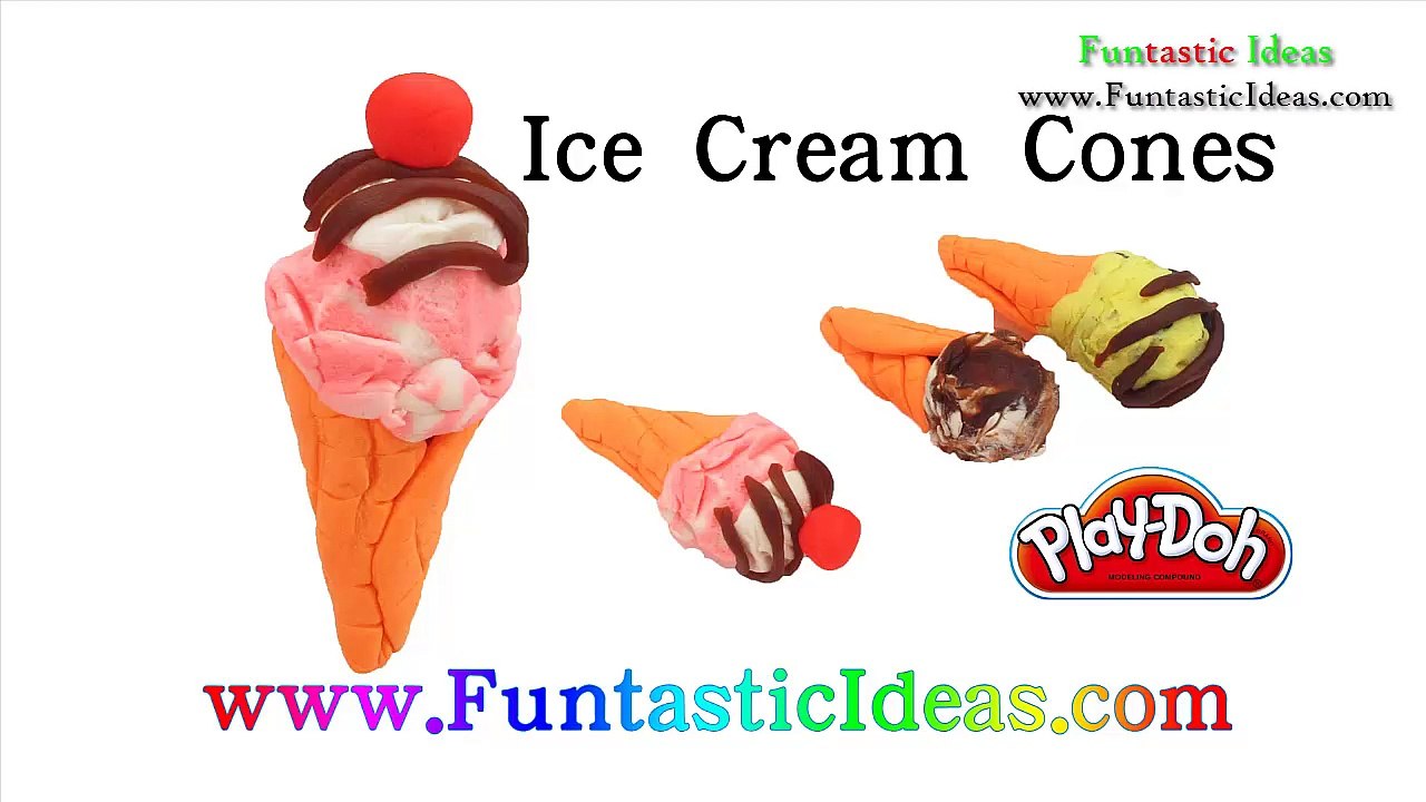 Play Doh Ice Cream Cones - How to