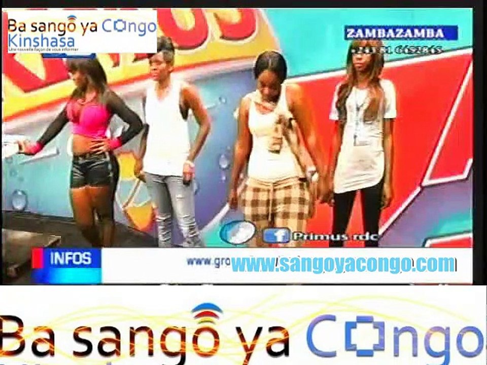 Zamba Zamba du 13/02/2015 : les danseuses de Werrason exhibent quelques pas de danse en live sous les applaudissements de Sankara