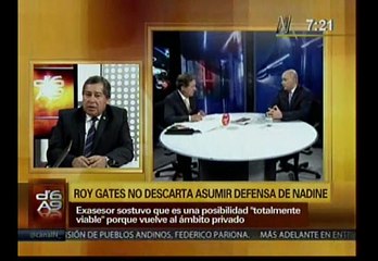 Nadine Heredia: Aníbal Quiroga dice que formarán equipo para defender a primera dama