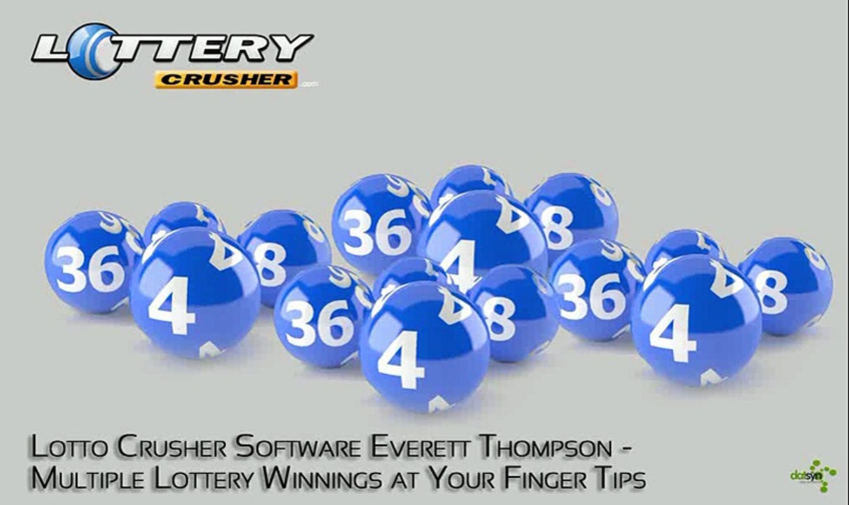 DatSyn News - Lotto Crusher Software Everett Thompson - Multiple Lottery Winnings
