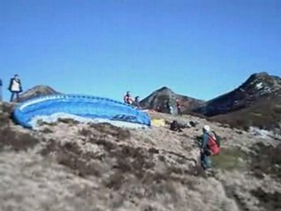 Cantal, parapente, vol rando: Le Redondet