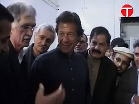 Exclusive Footage of Chairman PTI Imran Khan's visit to Ahmed Nawaz house