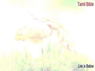 Tamil Bible Download (Free of Risk Download)