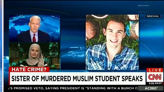 ChapelHillShooting: Suzanne Barakat talks to CNN's Anderson Cooper