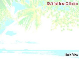 DAO Database Collection Free Download [Free of Risk Download]