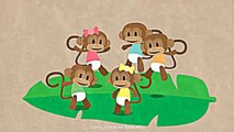 Five Little Monkeys Jumping On The Bed - Children Nursery Rhyme - Songs 5 little Monkeys