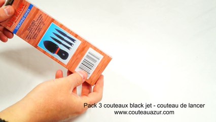 Pack 3 couteaux black jet - couteau de lancer