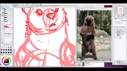 Five nights at Freddy's - Golden Freddy (Speedpaint) [Clip studio paint]