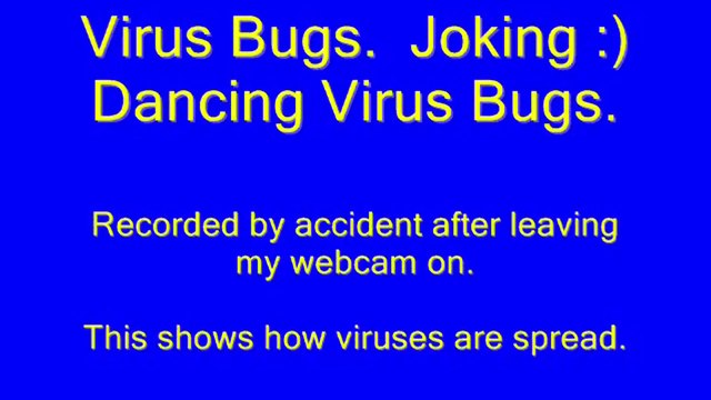 Virus Bugs. Joking Dancing Virus Bugs. Animation