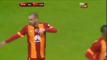 Le lob somptueux de Wesley Sneijder lors de Galatasaray - Konyaspor