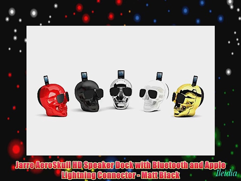 Jarre AeroSkull HD Speaker Dock with Bluetooth and Apple Lightning Connector - Matt Black