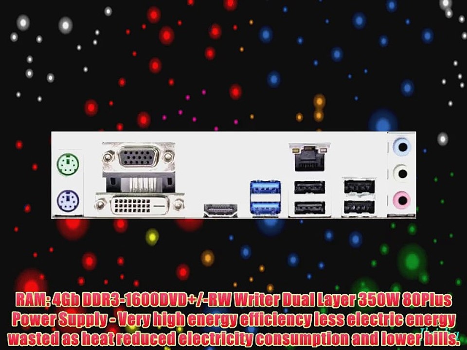 Sedatech PC Multimedia Desktop (AMD A4-5300 2x 3.4GHz Processor 4GB RAM 500GB HDD 60GB SSD