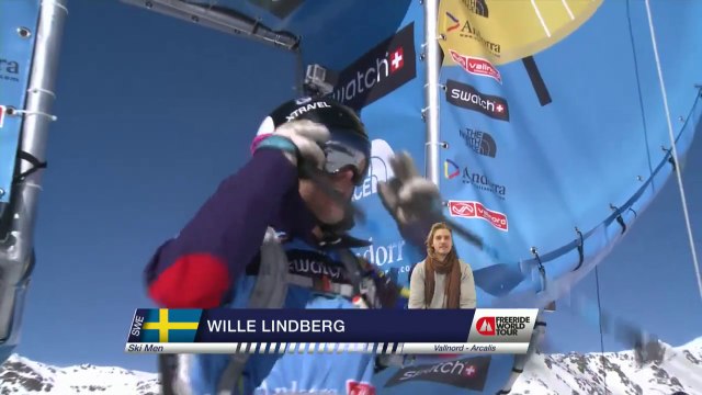 Run of Lindberg Wille (SWE) - Swatch Freeride World Tour 2015 in Vallnord Arcalis (AND) By The North Face