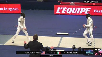 CIP 2015 - Finale Race Imboden (USA) vs Daniele Garozzo (ITA)