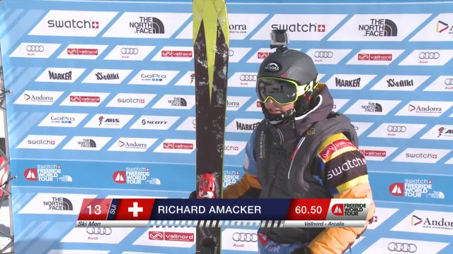 Run of Amacker Richard (SUI) - Swatch Freeride World Tour 2015 in Vallnord Arcalis (AND) By The North Face