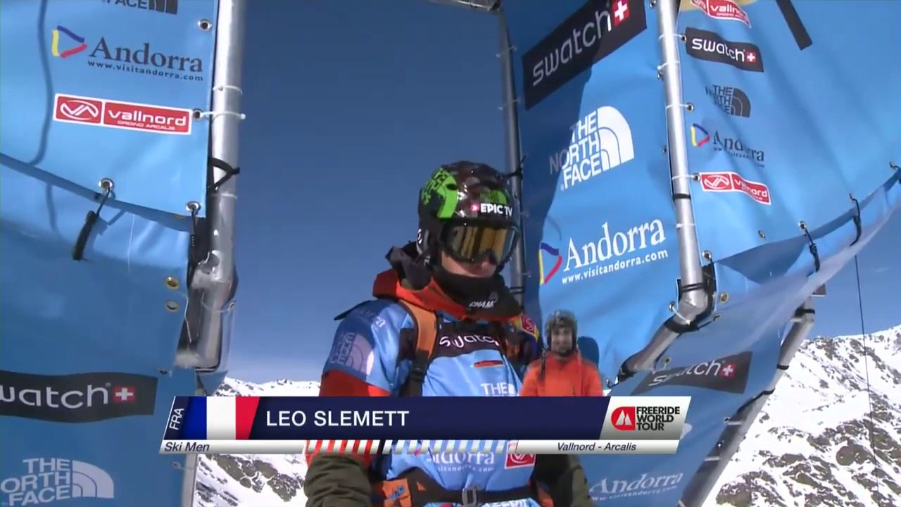 Run of Slemett Léo (FRA) - Swatch Freeride World Tour 2015 in Vallnord Arcalis (AND) By The North Face