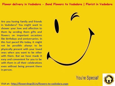 Flowers Delivery in Vadodara - Florist in Vadodara | Cakes to Vadodara