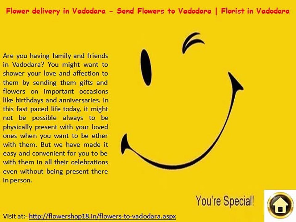 Flowers Delivery in Vadodara - Florist in Vadodara | Cakes to Vadodara