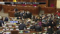Ukrainian politicians break into fistfight in parliament building  (13-02-2015)
